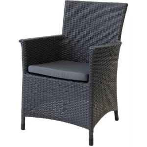 Кресло садовое Greengard Рейна 86х57х55 см искусственный ротанг коричневый