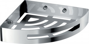 2479(13) Gedy, решётка угловая 1-уровневая, 21х21 см, цвет хром