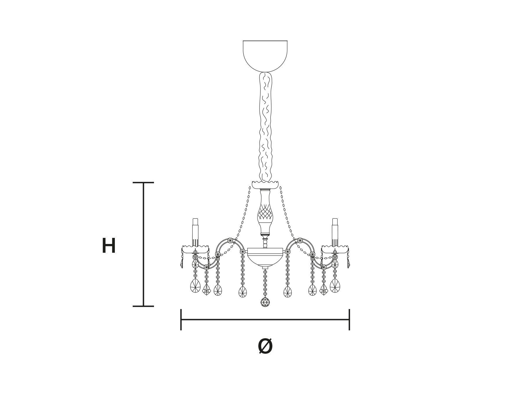 Подвесной светильник с кристаллами Masiero Aqaba ARCH-00149089 - Вид №2