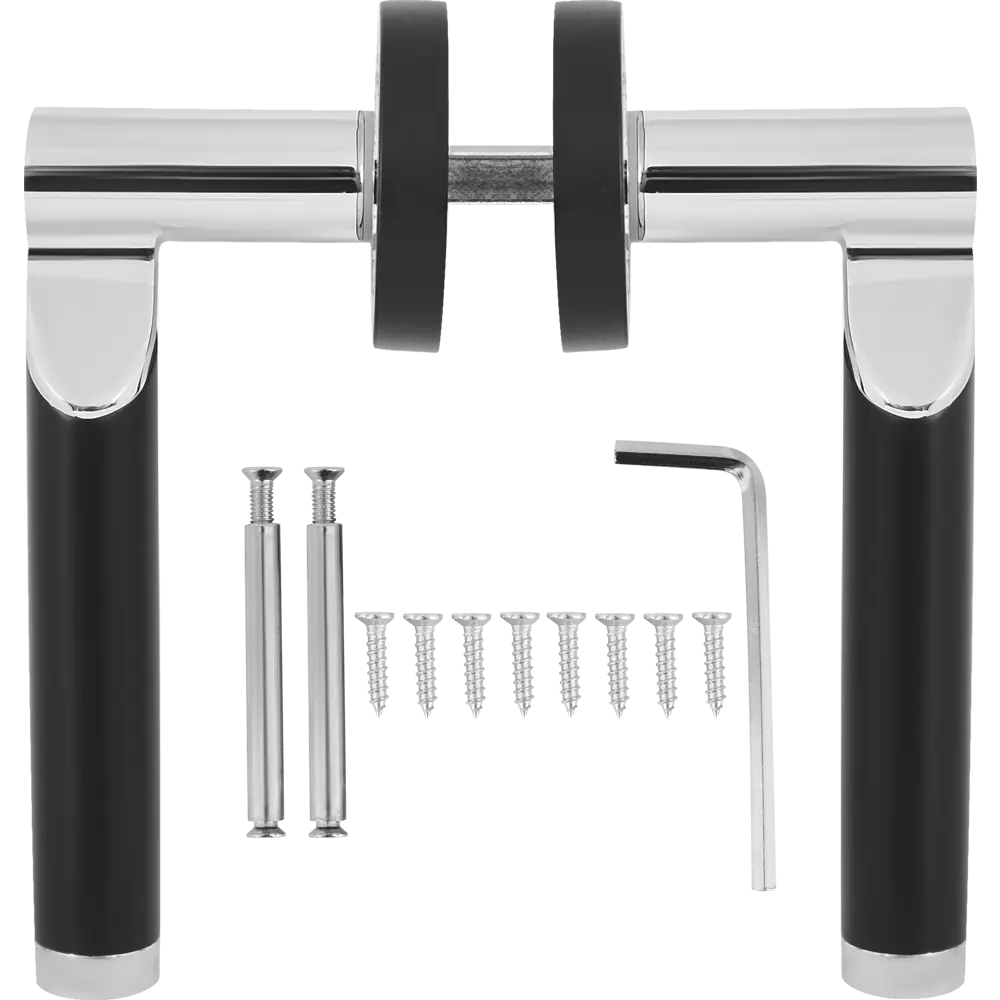 Дверные ручки 131 F, комплект, цвет графит Santreyd STLM-2020548 - Вид №1
