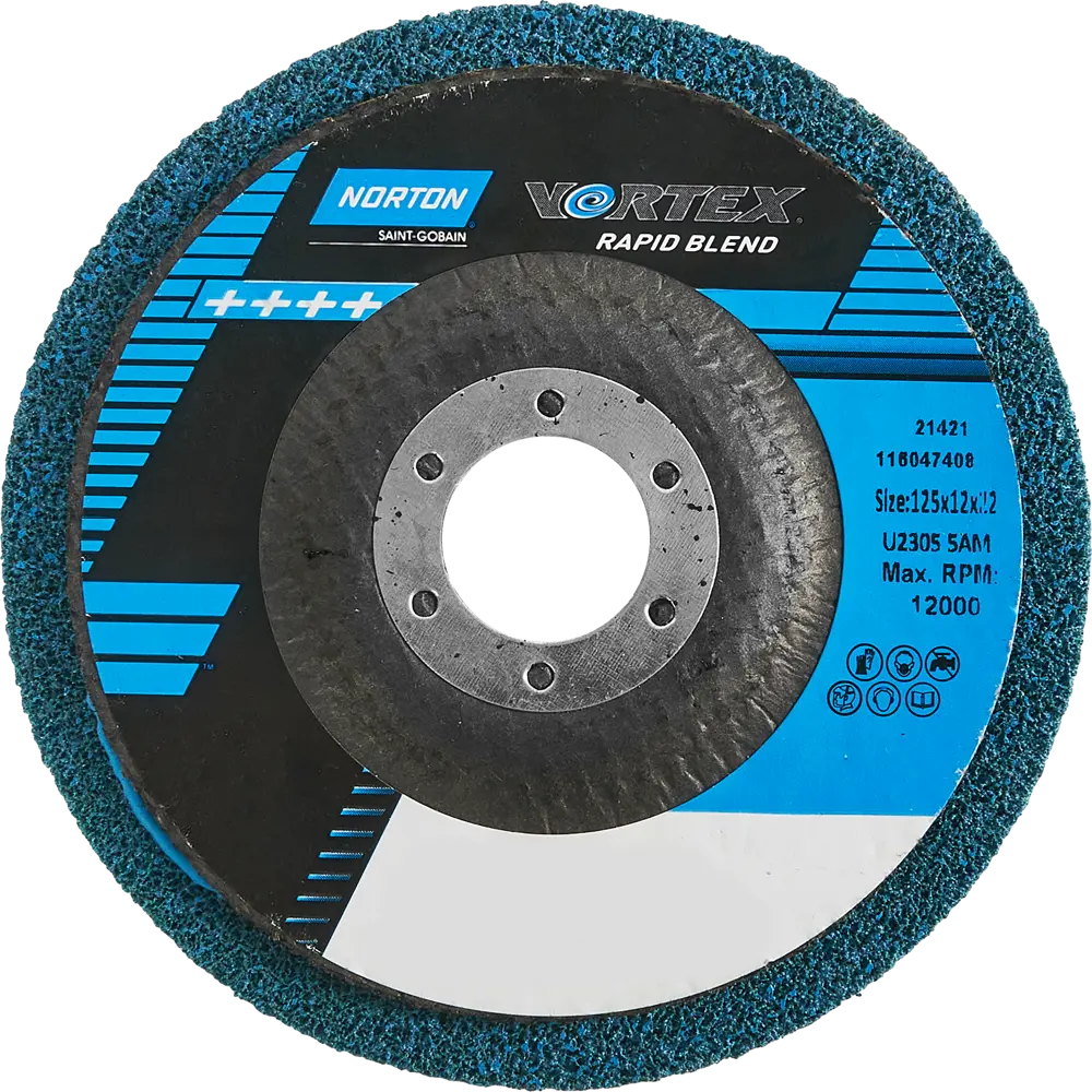 Зачистной диск Norton Rapid Prep для шлифовки металла 125 мм 82805858