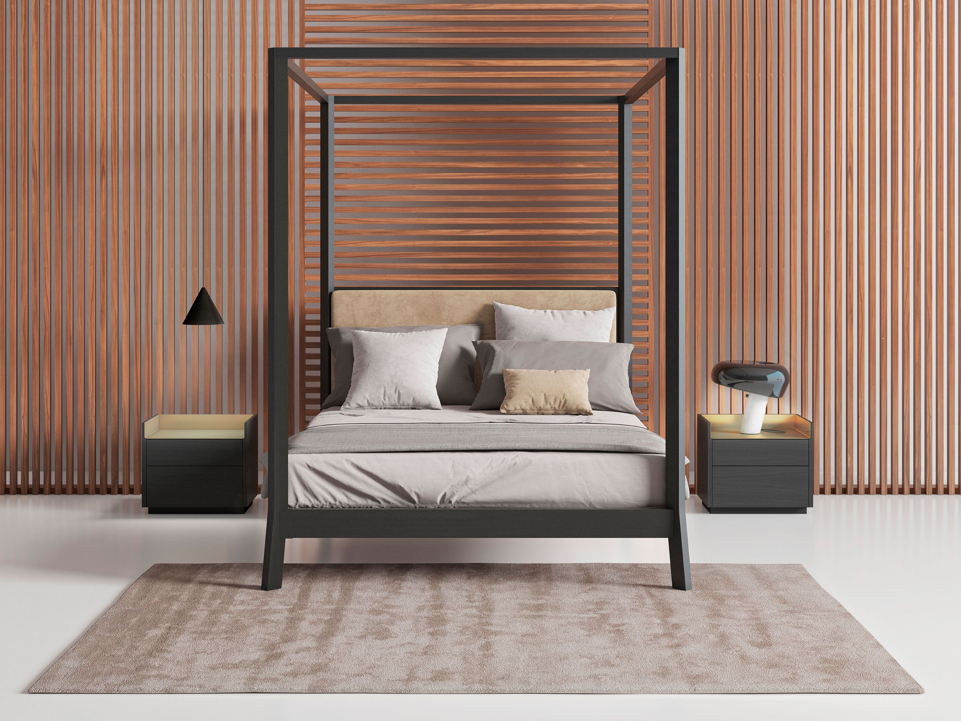 Деревянная квадратная тумбочка Punt Stockholm ARCH-00086244 - Вид №4