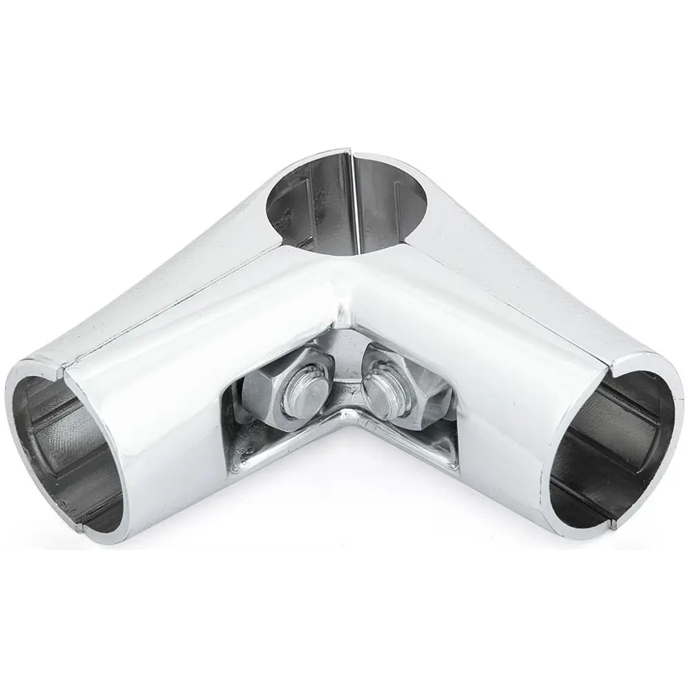 Соединитель 3-х труб угловой, цвет хром PALLADIUM STLM-2049957