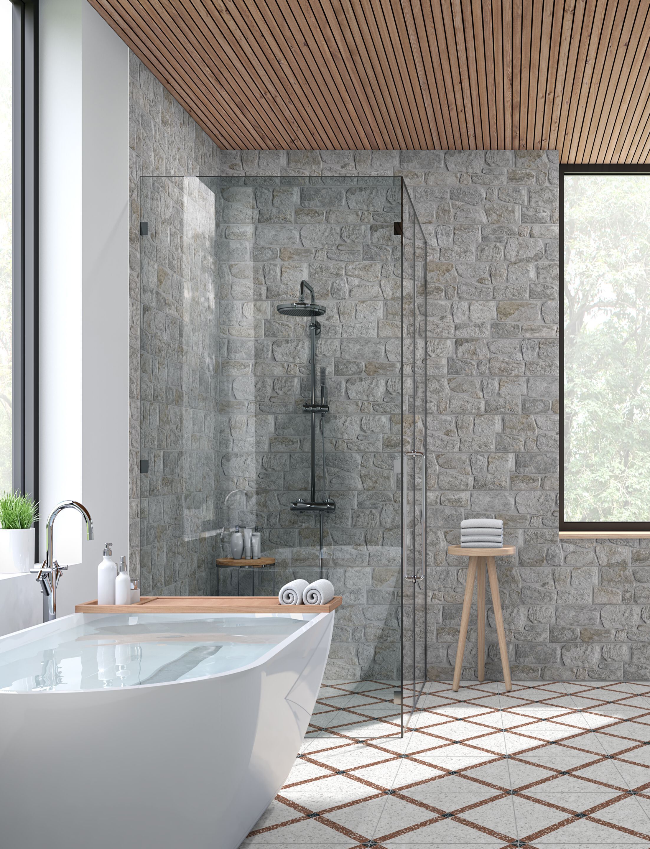 Керамогранит с эффектом камня KERADOM DOLOMIA ARCH-00028082 - Вид №1