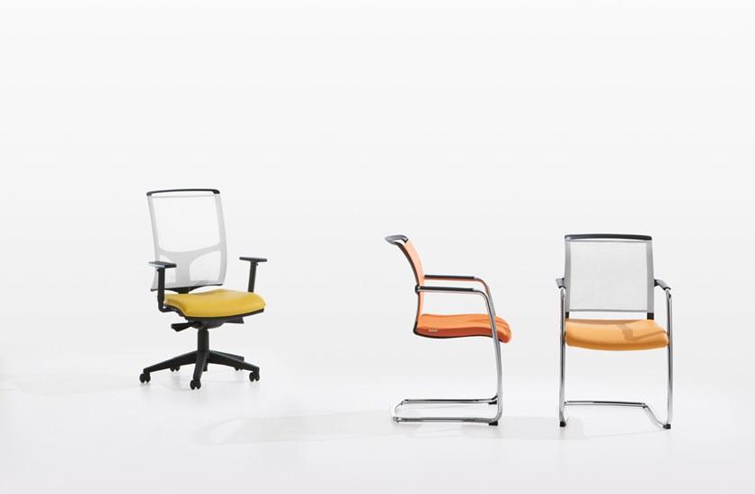 Manerba Консольный офисный стул с подлокотниками Cross St101f10n - Вид №1