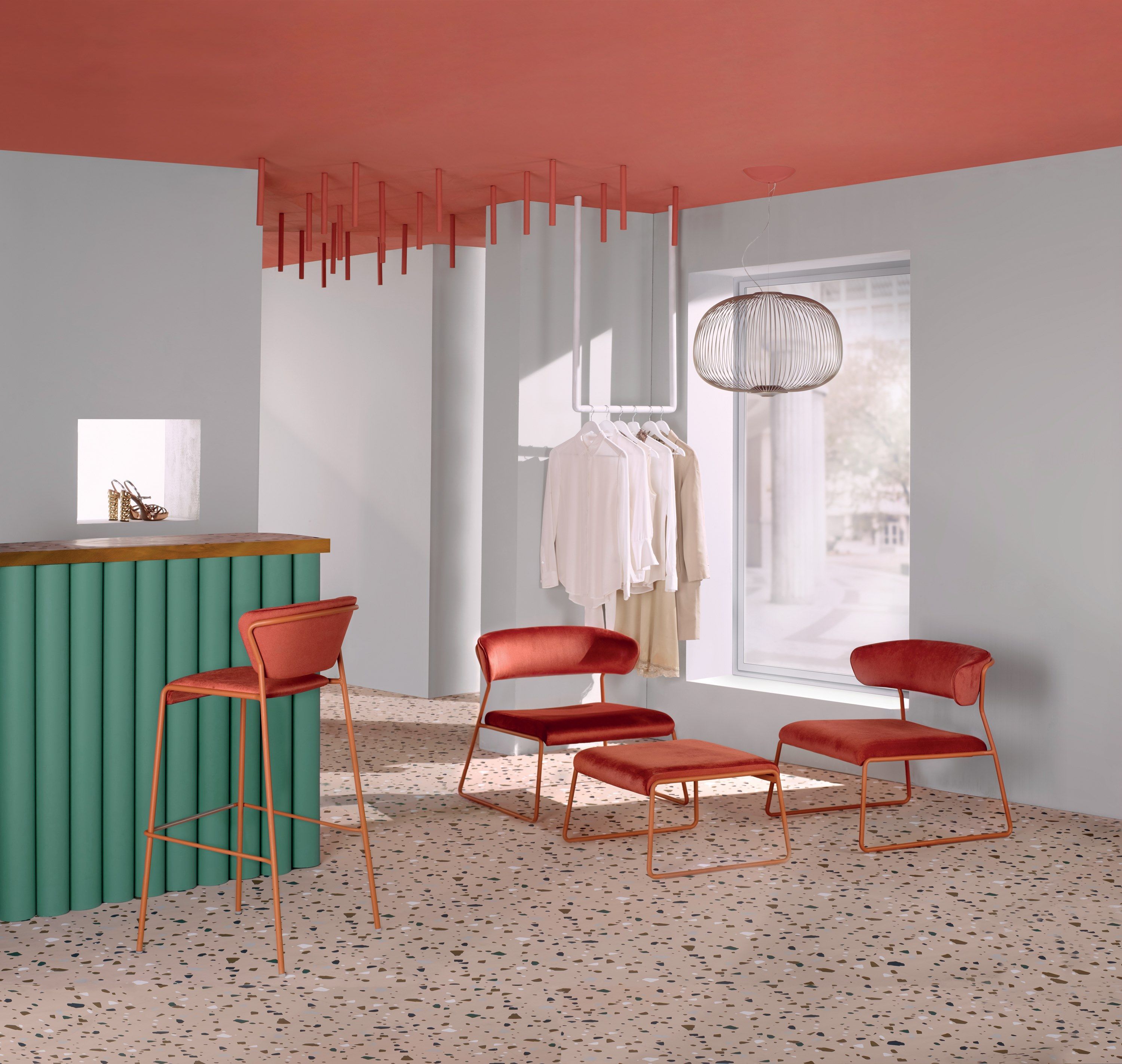 Ткань прямоугольный мягкий пуф S-CAB Лиза ARCH-00123566 - Вид №6