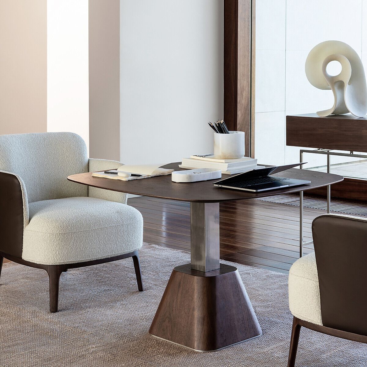 Журнальный столик с регулируемой высотой из шпона AMPM ALTEZA ARCH-00104087 - Вид №5