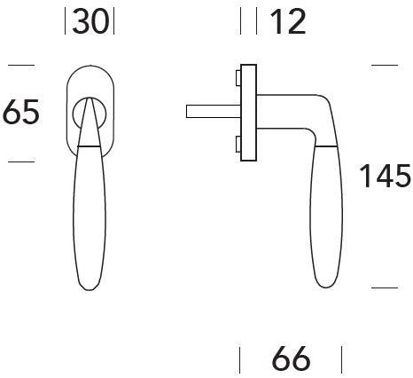 Reguitti Оконная ручка из латуни dk на розе Sasha A173dk02468 - Вид №1