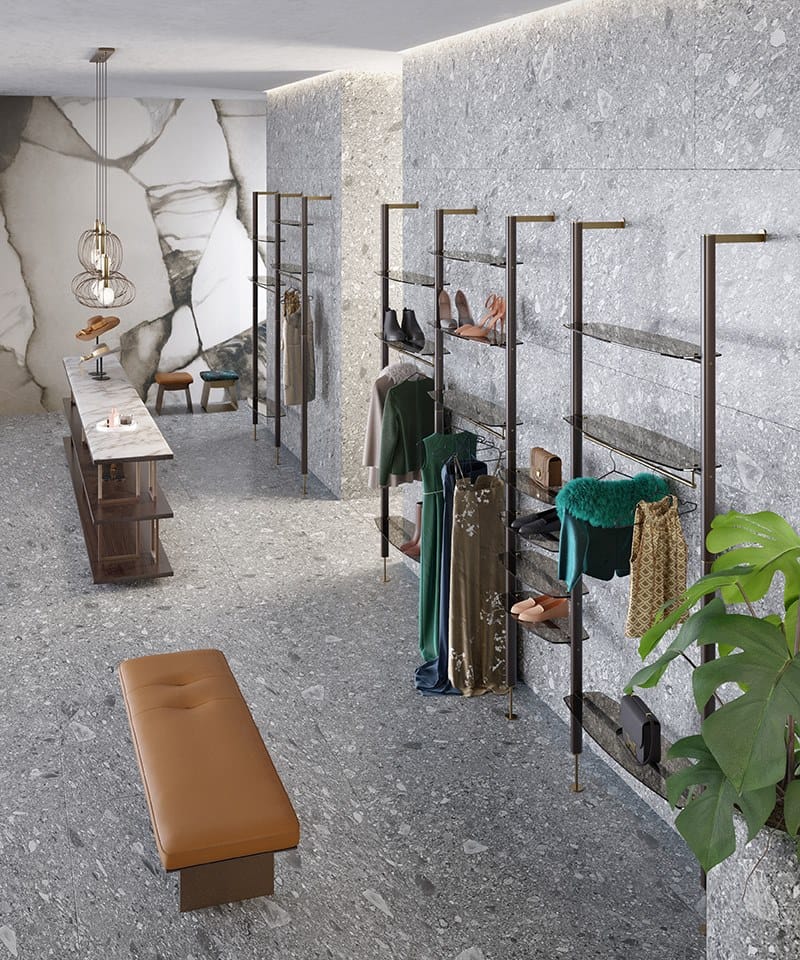 Деревянный и стеклянный настенный книжный шкаф Borzalino NIMA ARCH-00115731 - Вид №5