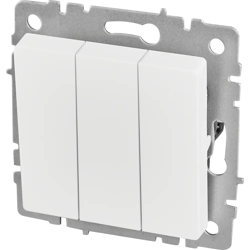 Выключатель IEK Brite трёхклавишный для скрытого монтажа 87761698 STLM-1105415