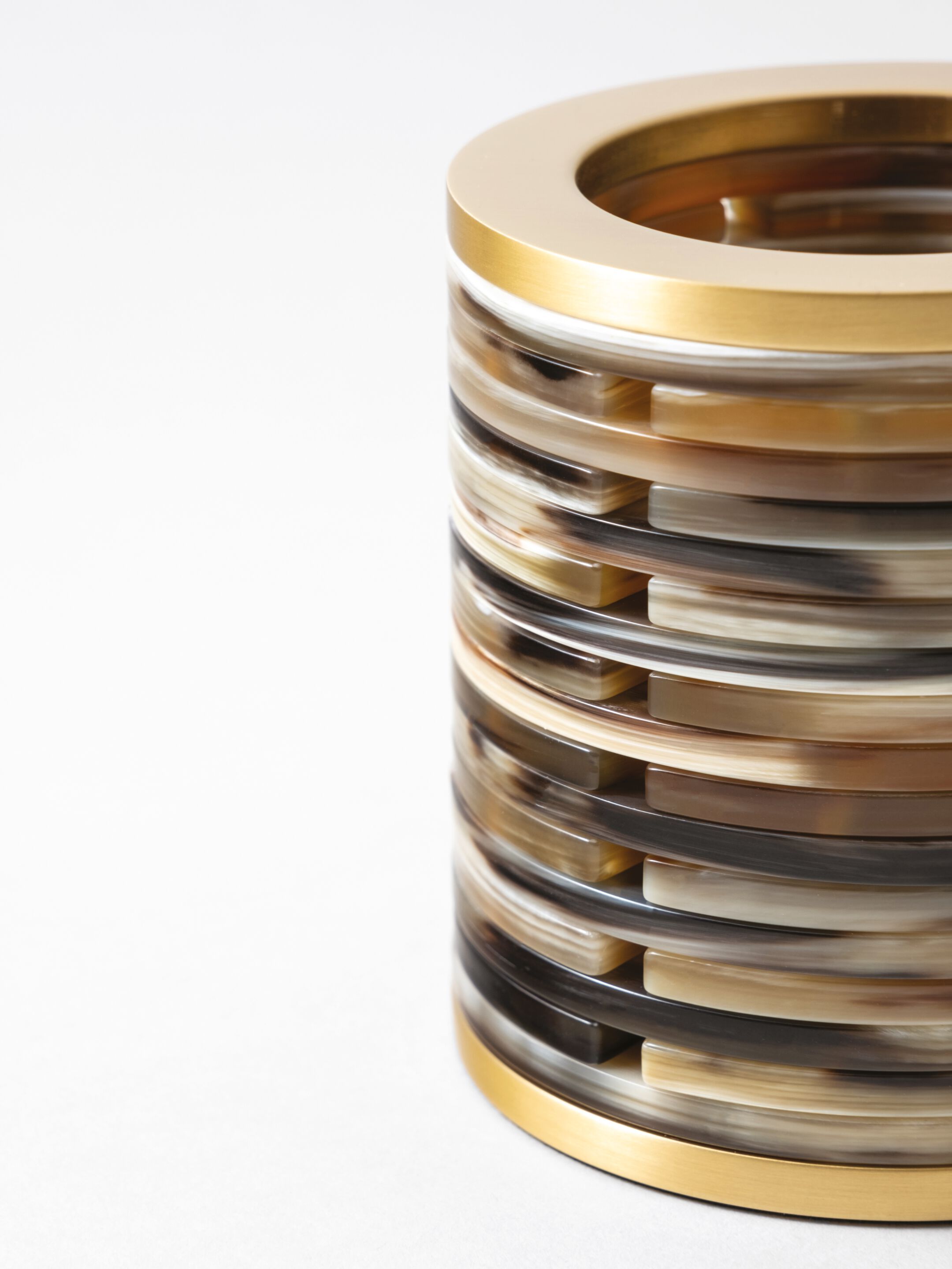 Держатель ручки из рога и латуни Zanchi 1952 круглый ARCH-00081770 - Вид №2