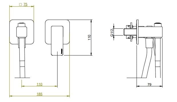 Латунный гидроскоп с смесителем Rubinetterie Treemme PA36 ARCH-00147264 - Вид №2