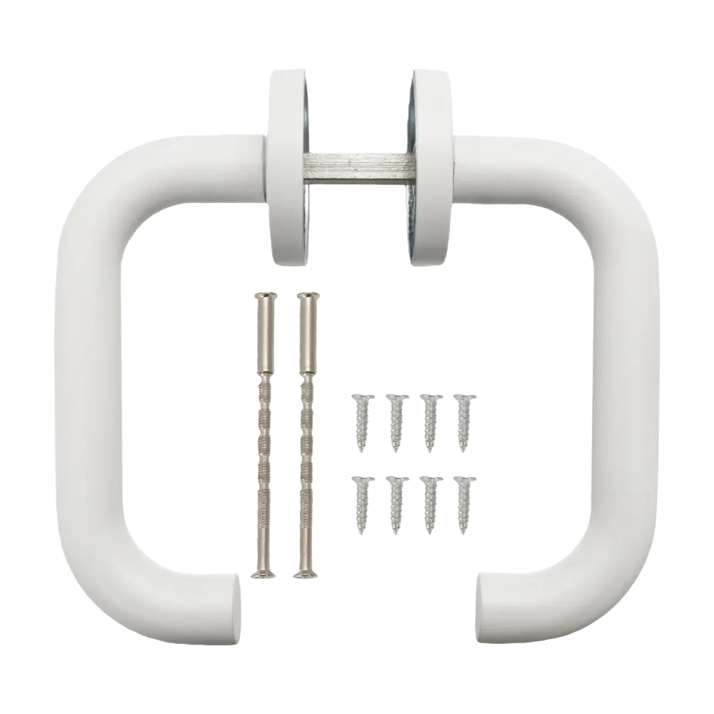 Дверная ручка на розетке Edson EDS-17-R0 без запирания цвет белый STLM-2108063 - Вид №1