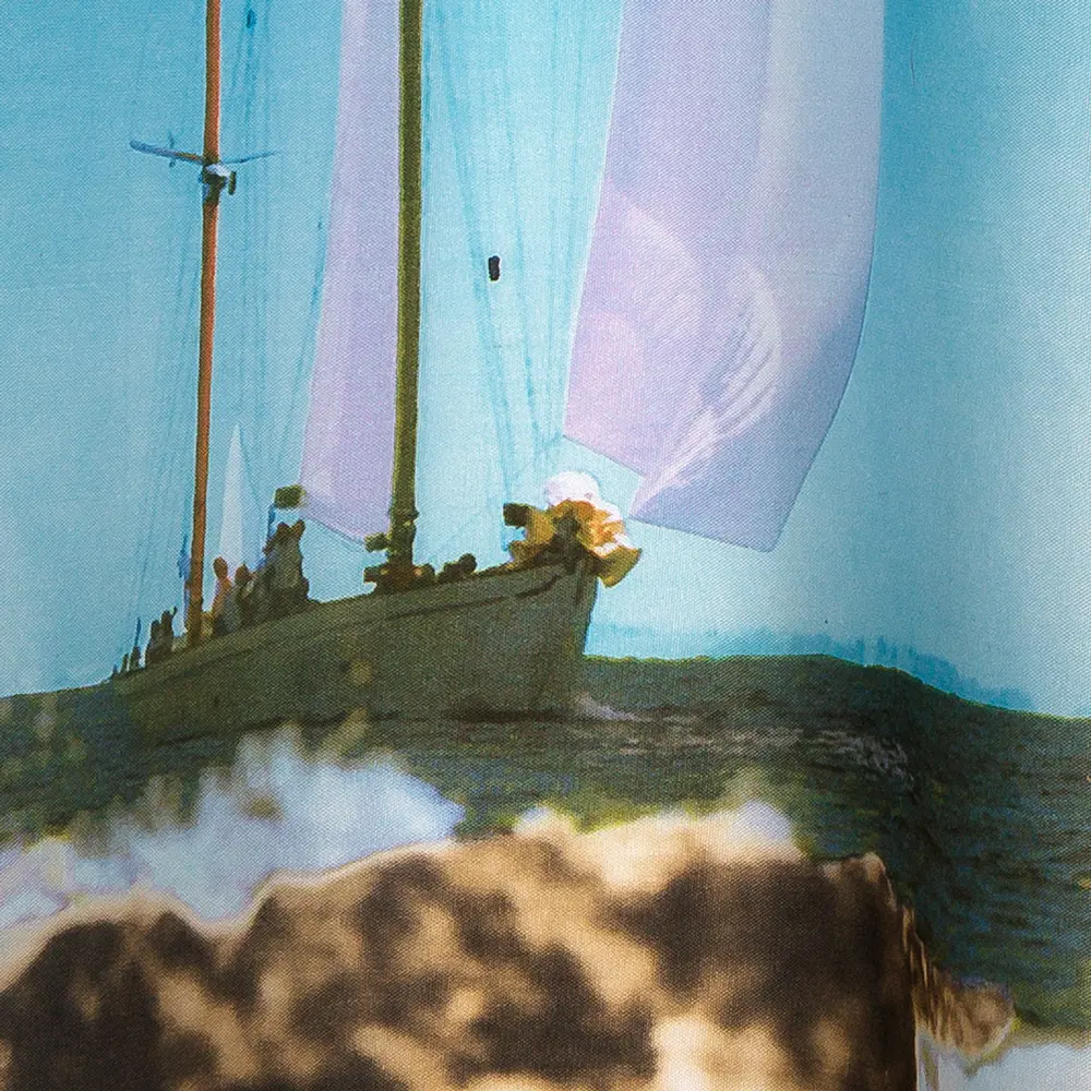 Штора для ванной комнаты «Парус» 180х180 см цвет синий ВИЛИНА Полиэстер STLM-2075623 - Вид №2