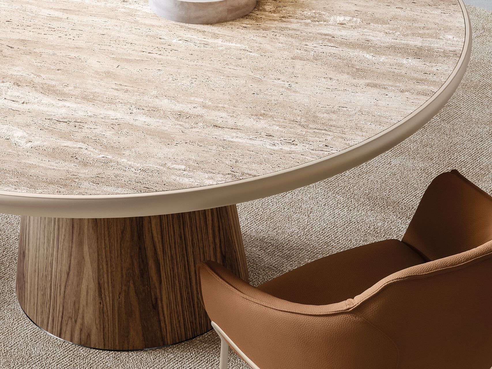 Круглый керамический обеденный стол EFORMA Teo ARCH-00052623 - Вид №5