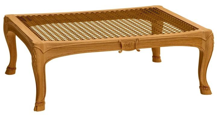 ASTELLO Садовый пуф из тика Fleur de lys sun-id-1465861 - Вид №4