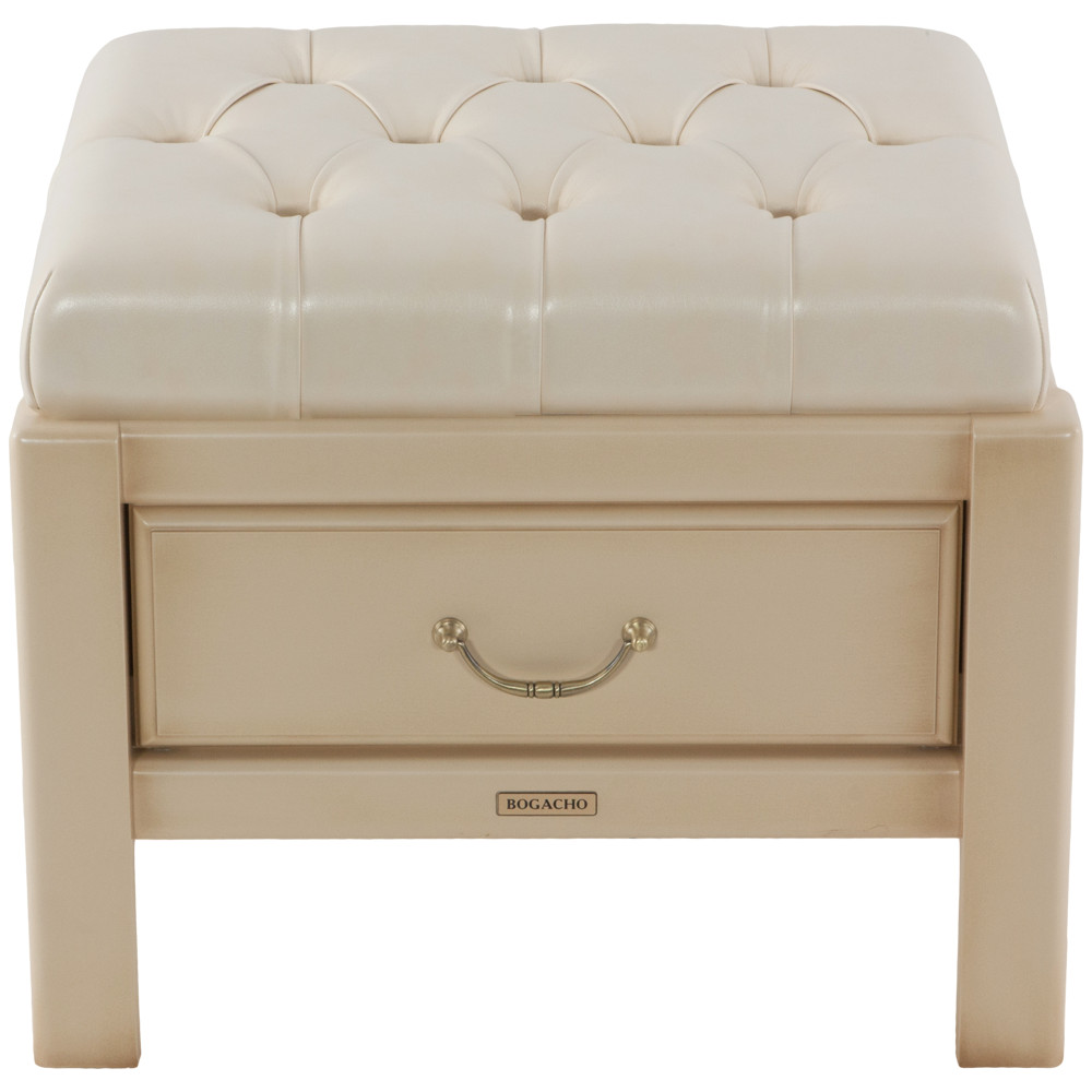 11099 Банкетка Лотос 4 Айвори Молочный BOGACHO 4627138157619 - Вид №4