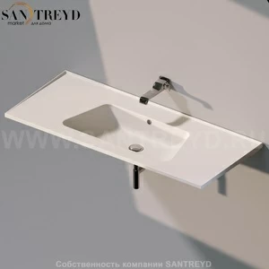 BM120L9003 Подвесная раковина настенная прямоугольная Ceramica Flaminia Bloom бежевая