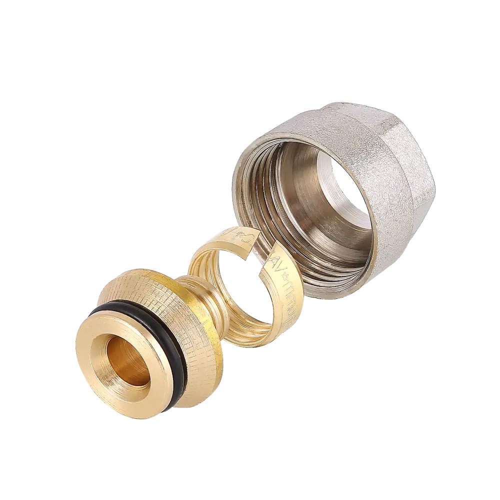 Евроконус для металлопластиковой трубы Valtec 16x2.0 мм латунь VT.4420.NVE.16 STLM-2069391 - Вид №2