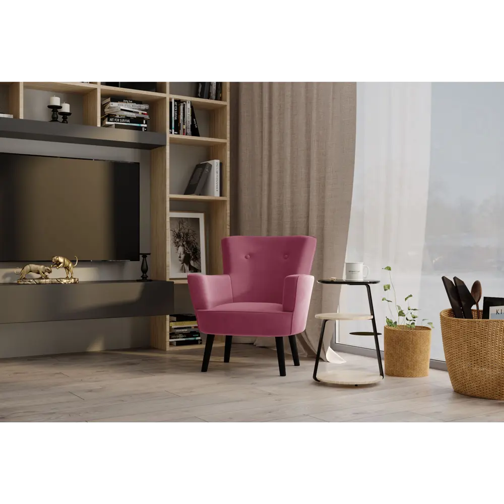 Кресло полиэстер Seasons Вилли 77x86x76 см цвет красный STLM-2190503 - Вид №2