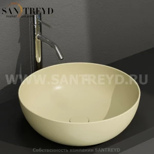 B6T45SE Накладная раковина на столешницу  круглая Ceramica Globo T-EDGE
