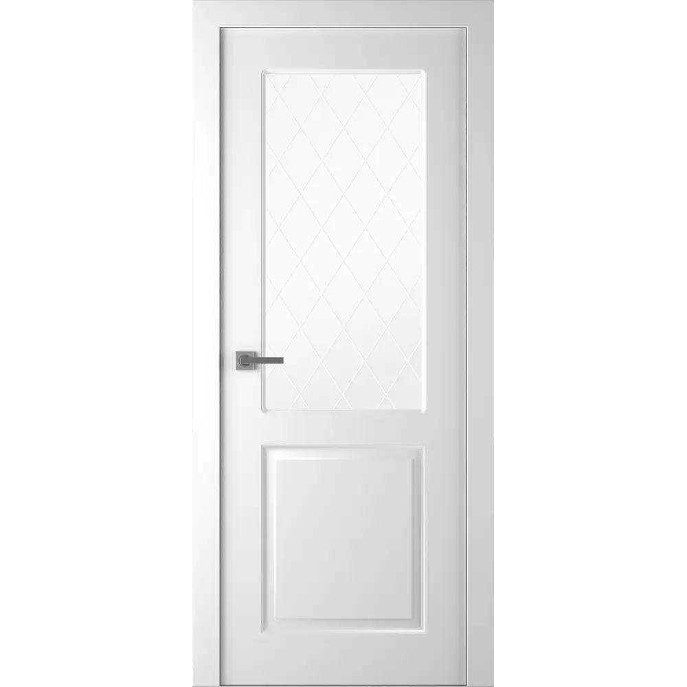 Комплект двери Австралия со стеклом 80x200 см эмаль белый без доборов BELWOODDOORS STLM-2210145