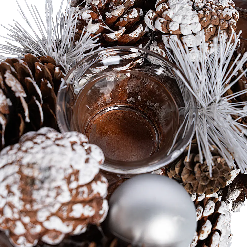 89368876 Декоративное украшение Подсвечник из шишек 45x17 см STLM-1489736 Santreyd  - Вид №3