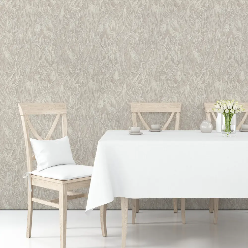Обои флизелиновые Malex Design Карара бежевые 1.06 м 4134-1 84784334 STLM-2078775 МОСКОВСКАЯ ОБОЙНАЯ ФАБРИКА malex desing - Вид №2