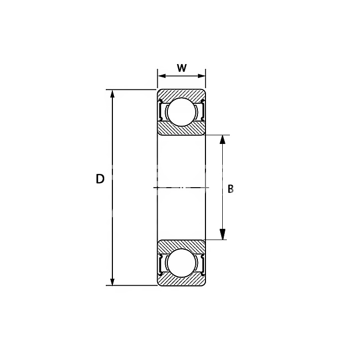 IS2524 Нержавеющий подшипник (магнитный) 606 BSS2RS ISKRA  - Вид №1
