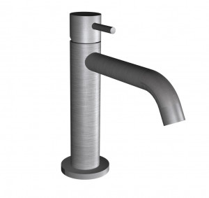 73521 Смеситель для раковины из матовой нержавеющей стали 316 с традиционным картриджем. Bongio Time2020 Basic