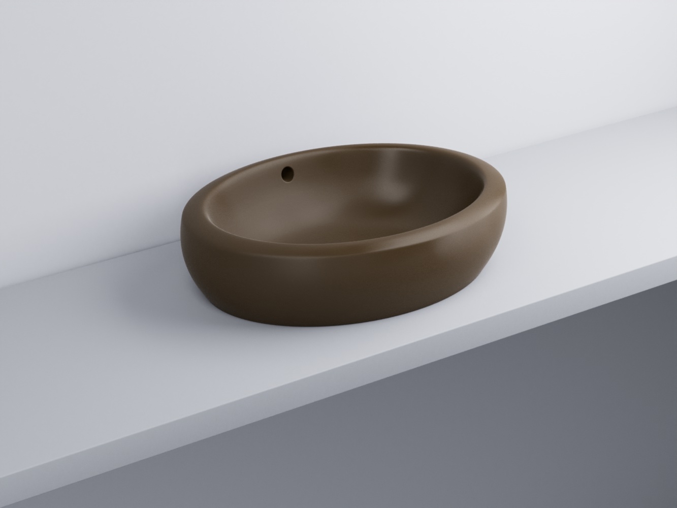 FLLA60-CA Раковина накладная прямоугольная 60 cielo Fluid Ceramica Cielo