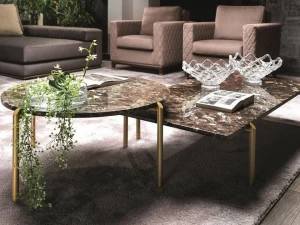 Former In Italia Низкий мраморный журнальный столик Brera