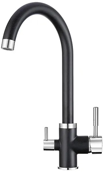 2168, ЧЁРНЫЙ, СМЕСИТЕЛЬ КУХОННЫЙ