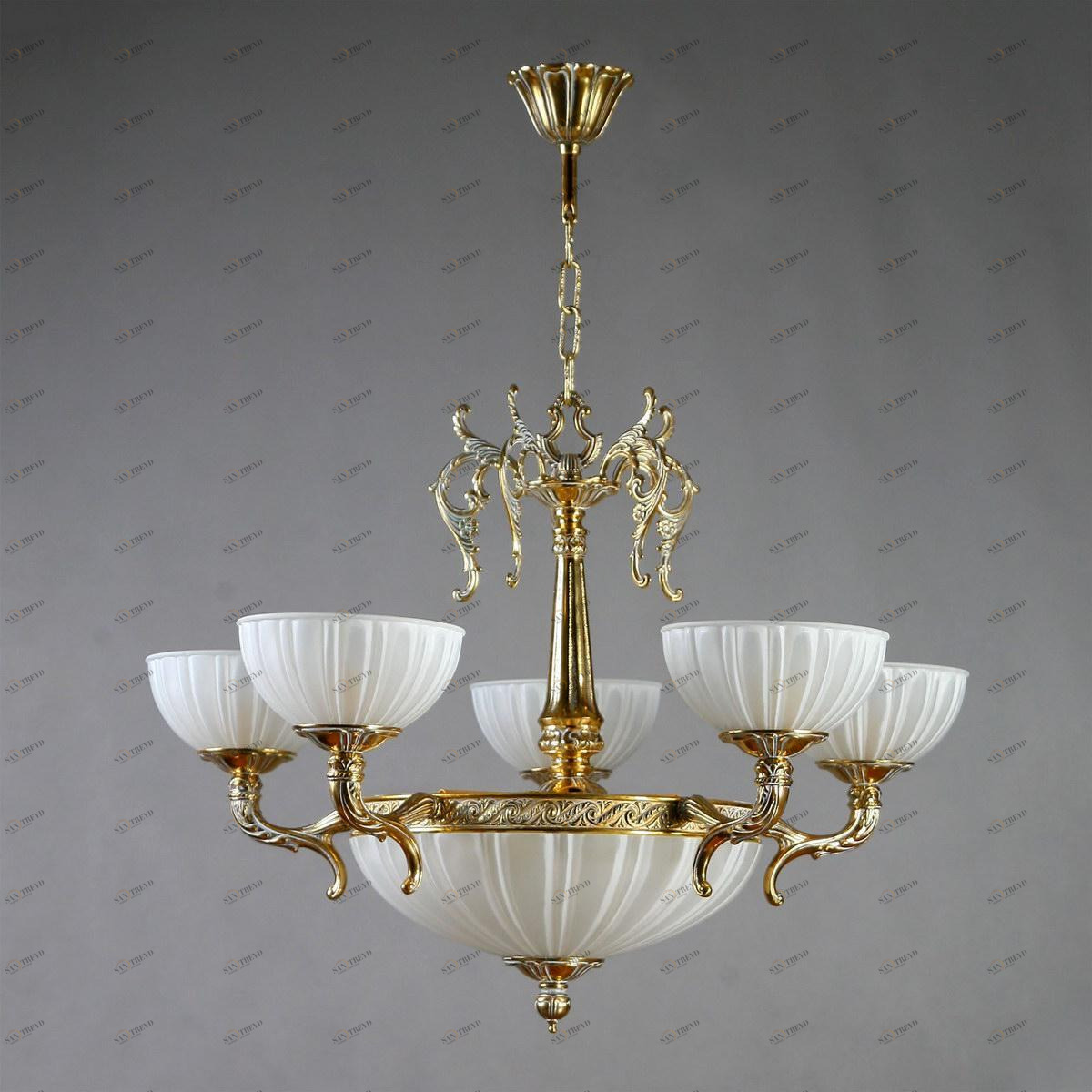 Подвесная люстра Ambiente Valencia 02227/5 WP белая AMBIENTE ДИЗАЙНЕРСКИЕ, VALENCIA 188244 Белый 