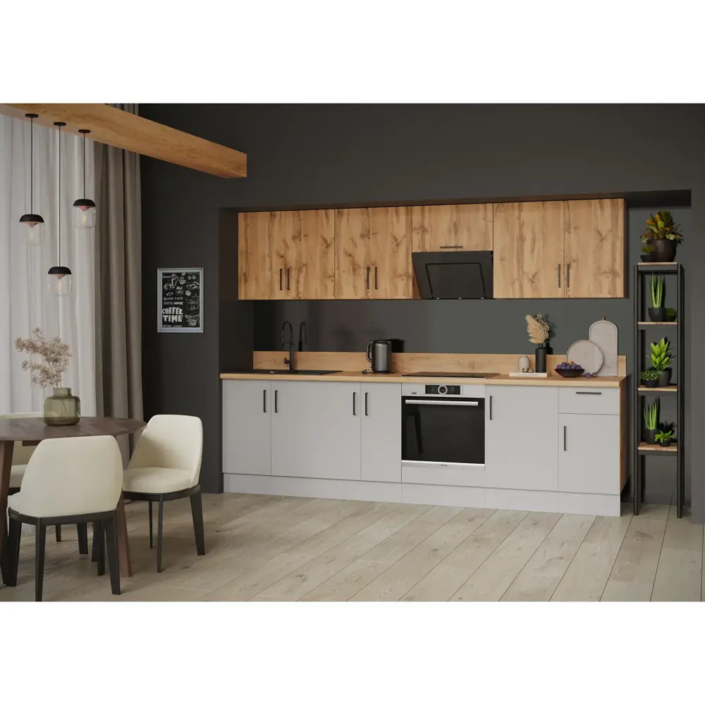 Шкаф напольный Парма 50x86x56 см ЛДСП цвет светло-серый Santreyd STLM-2157629 - Вид №5