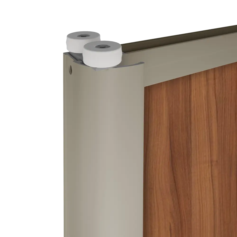 Дверь-купе Spaceo 2255x704 мм высота проема 2300 мм ЛДСП цвет орех антик/шампань Spaceo home STLM-2135048 - Вид №2