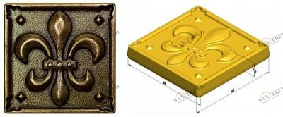 Вставка латунь Lily 5х5 (52 шт) kavarti Kavarti (Каварти) sun-id-322916