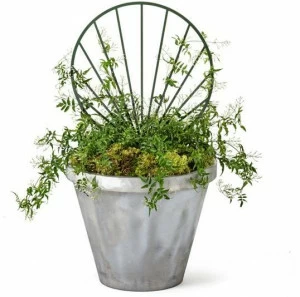 Nola Industrier Кашпо для общественных мест из оцинкованной стали с решеткой  Ö16-04bs