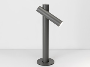 Металлическая напольная лампа