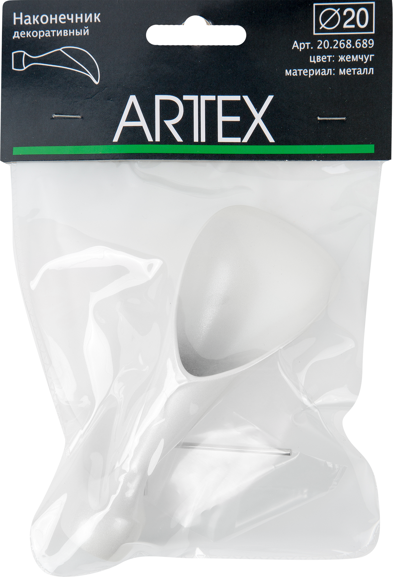 ARTTEX Наконечник для карниза «Лилия» в цвете жемчуг 82110282 STLM-0019260 - Вид №5