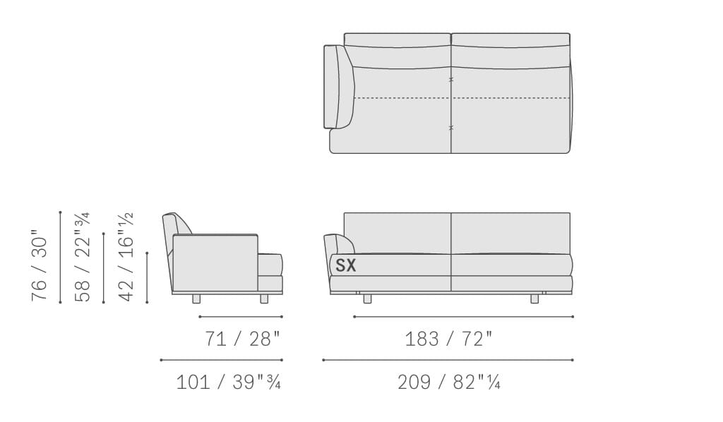 Ткань диван Poltrona Frau коллекция-диваны и кресла ARCH-00054952 - Вид №18