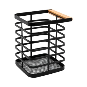 Подставка для приборов металл цвет черный матовый