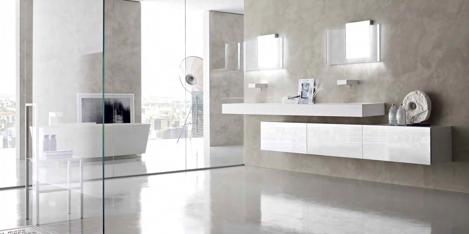 Toscoquattro Зеркало с внутр. подсветкой и вставкой из оргстекла Specchiere правое 09PA1LLDX - Вид №6