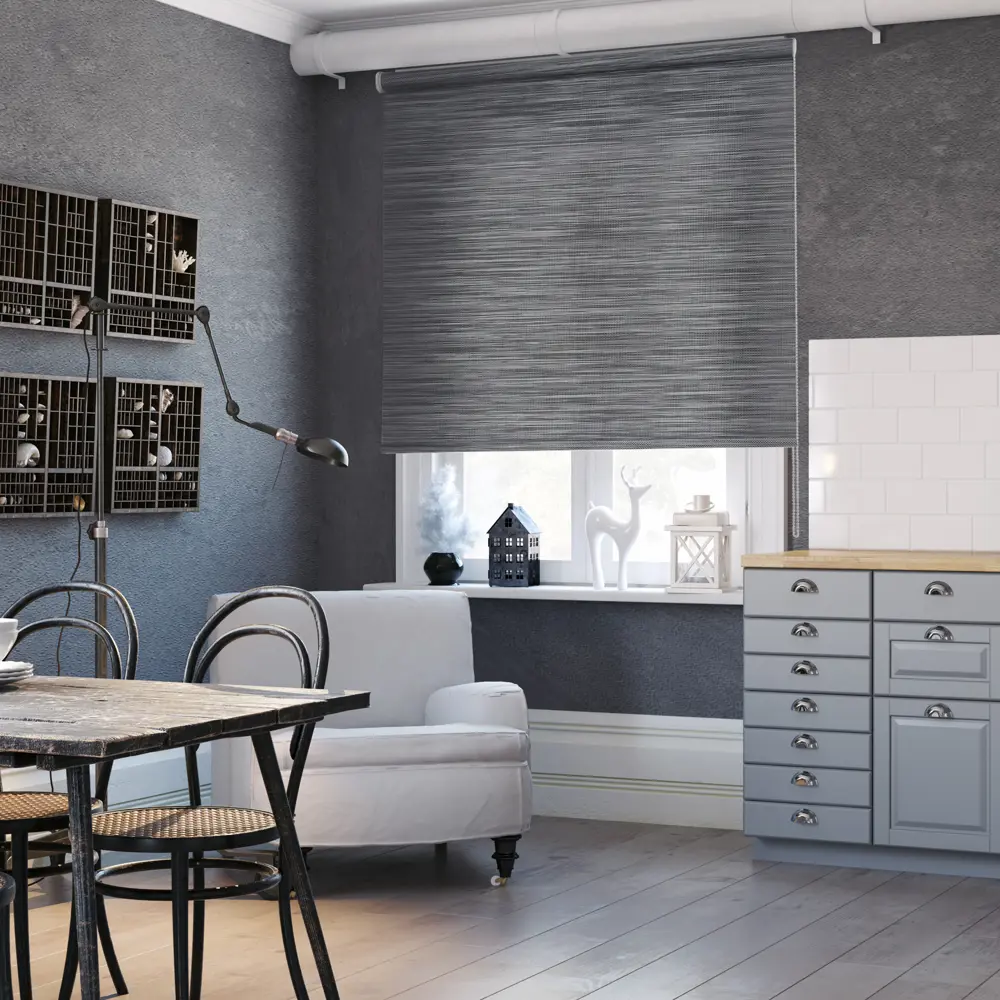 Штора рулонная Loft 180x175 см, цвет угольный ЭСКАР STLM-2083262 - Вид №4