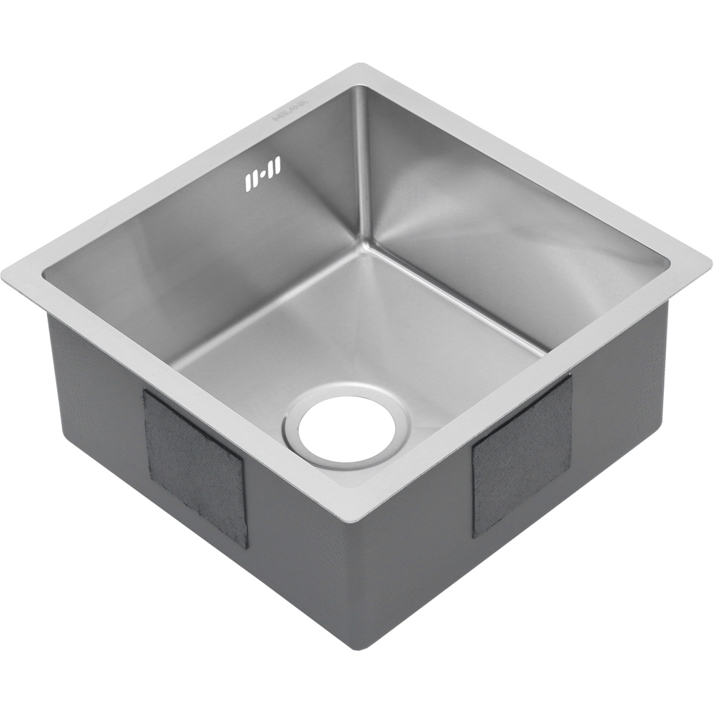 Мойка R4444H MELANA ProfLine 3,0/200 САТИН врезная квадратная MLN-R4444H - Вид №5