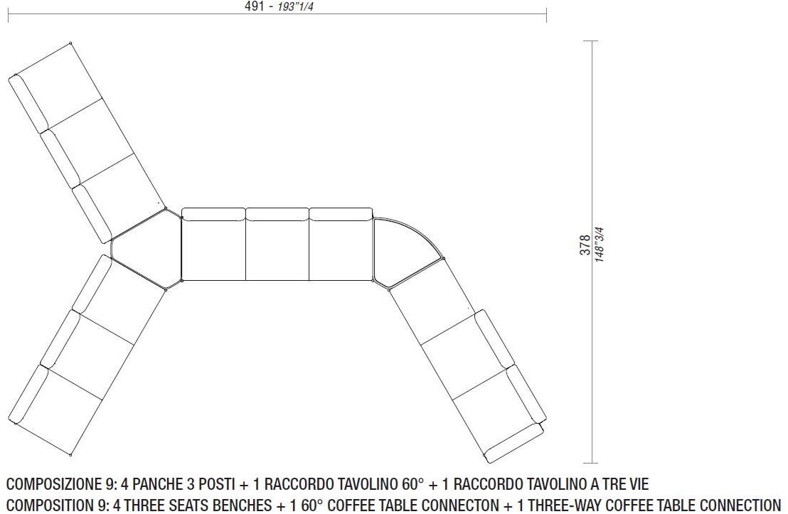 ESTEL GROUP Скамейка из ткани Dolly sun-id-1438179 - Вид №13