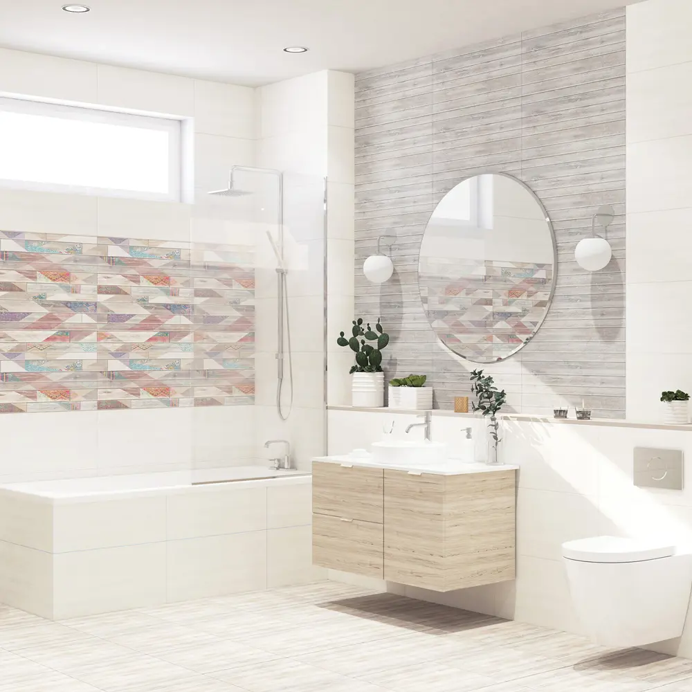 Плитка настенная Azori Shabby Inti 31.5x63 см 1.59 м² дерево цвет мультиколор STLM-2013481 - Вид №4