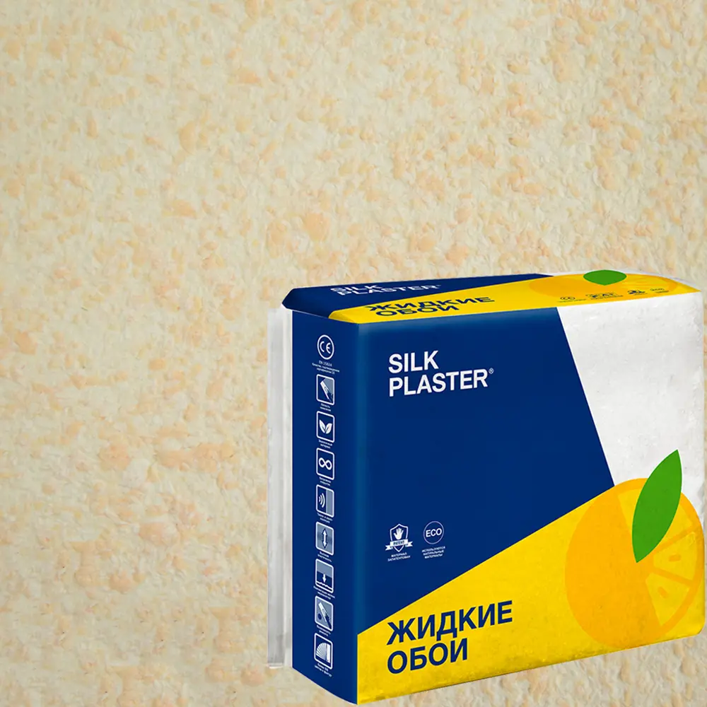 Жидкие обои Silk Plaster Absolute А203 0.7 кг цвет светло-персиковый 82736065 STLM-2113434 