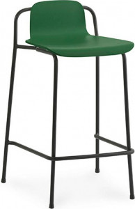 601794 Барный стул 65 см, черный, стальной, зеленый, Normann Copenhagen Studio