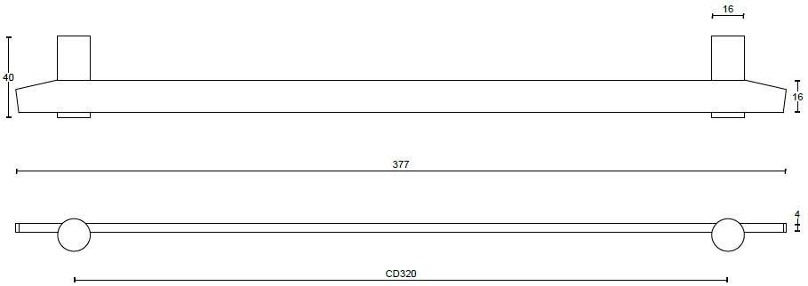 Formani Ручка для мостовой мебели из нержавеющей стали Tense Bb25 - Вид №9
